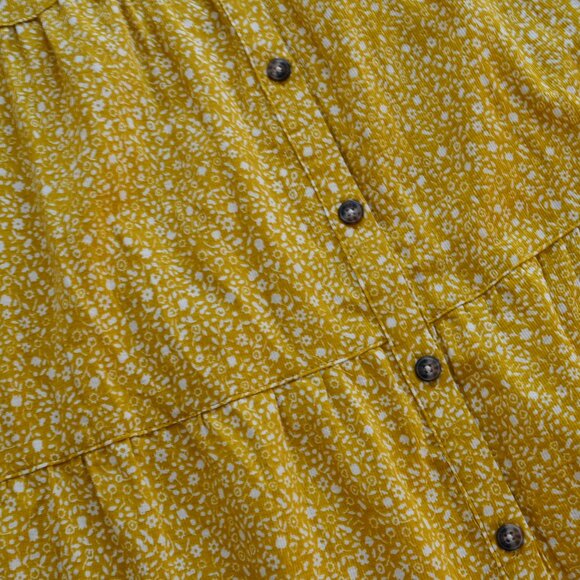 TOAD&CO manzana tiered long sleeve dress in pike ditsy print Size S - Picture 7 of 13